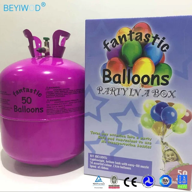 Wholesale and retail factory sell portable disposable balloon helium tank and balloons