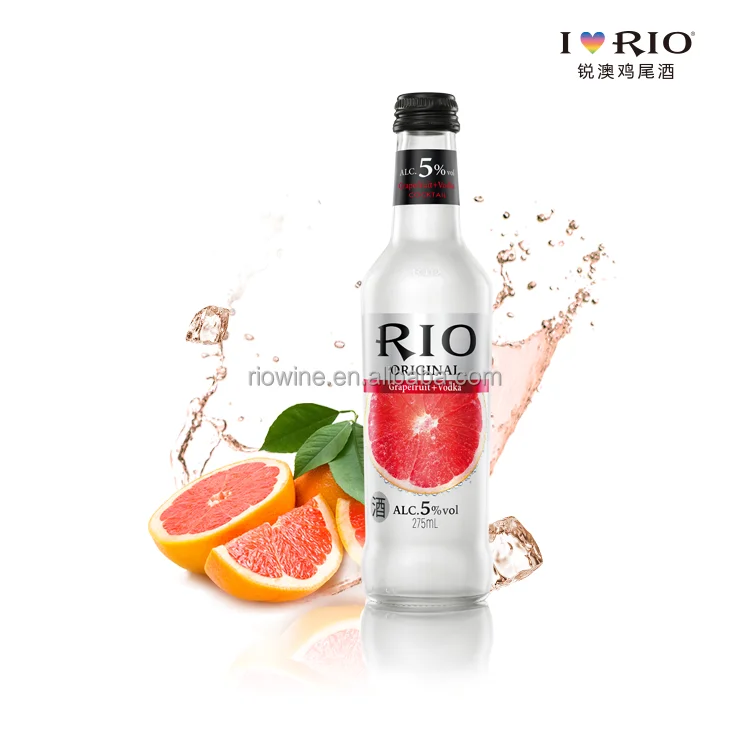 
 RIO Premixed 5% Grapefruit Vodka Easy Tasty Cocktails Amazing Mixed Drinks Yummy Cocktails to Make a Home Simple Party Cocktails  