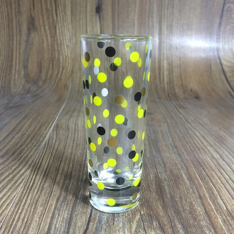 60ml long tall turkey antique unique printed thick bottom tequila shot glasses with logo
