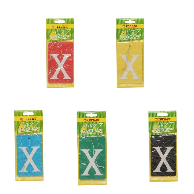Wholesale Full Color Printed Action-X Paper Hanging Car Perfume Paper Car Air Freshener