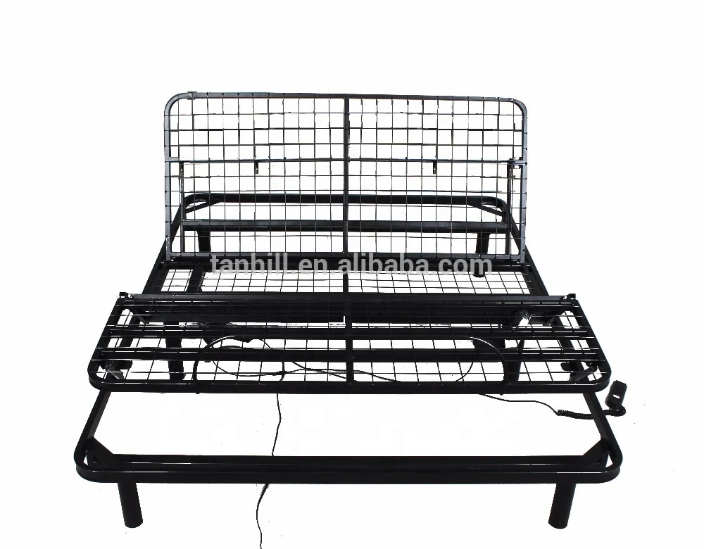 KD assembly folding bed based electric adjustable beds frame with mattresses bunk steel bed okin motor