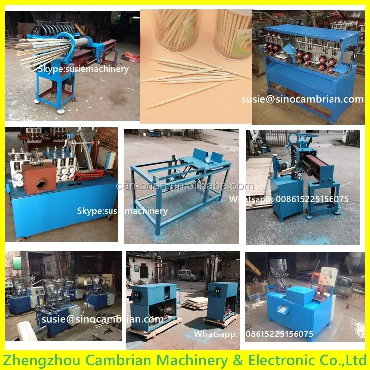 High quality willow birch poplar wood bamboo toothpick making machine production line with large capacity