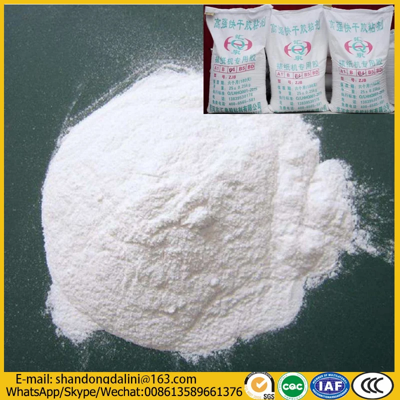 Starch adhesive glue powder white emulsion latex for wood and paper