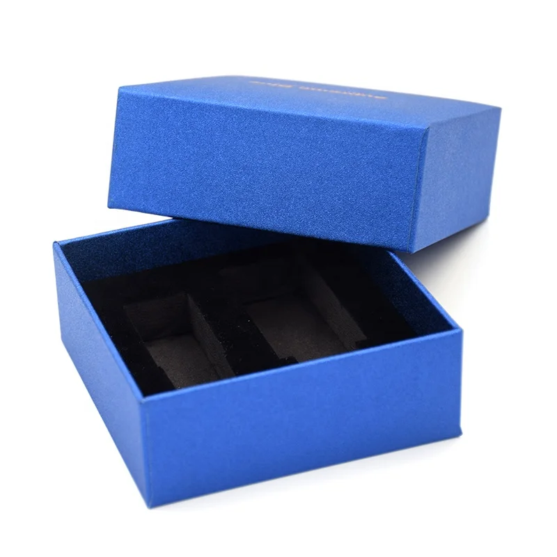Customized logo square essential oil bottle cosmetic packaging lid and base paper Box
