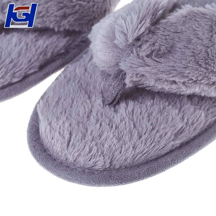 Fashion Slipper Woman Ladies Flat Slipper Flip Flop Slipper Women Summer Shoes HCG Indoor Mules Summer Sandals Faux Rabbit Fur