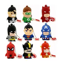 Araña super man héroe Vengadores usb 2.0 flash drive/creativo pendrive/creativo memory Stick/Disco/Pulgar regalos 4 gb 8 gb 16 gb 32 gb