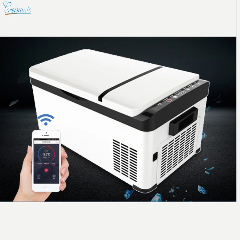 CeeinAuto high efficiency mini freezer 12V DC24V electric car cooler fridge 30L capacity portable car fridge