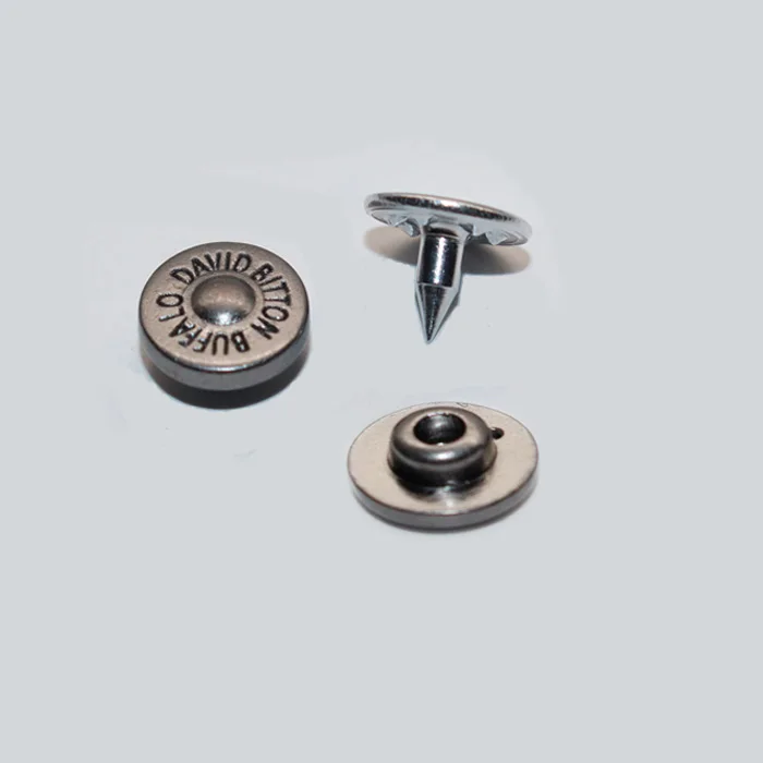 
 Никелевые металлические шпильки для сумок с именем компании под заказ  