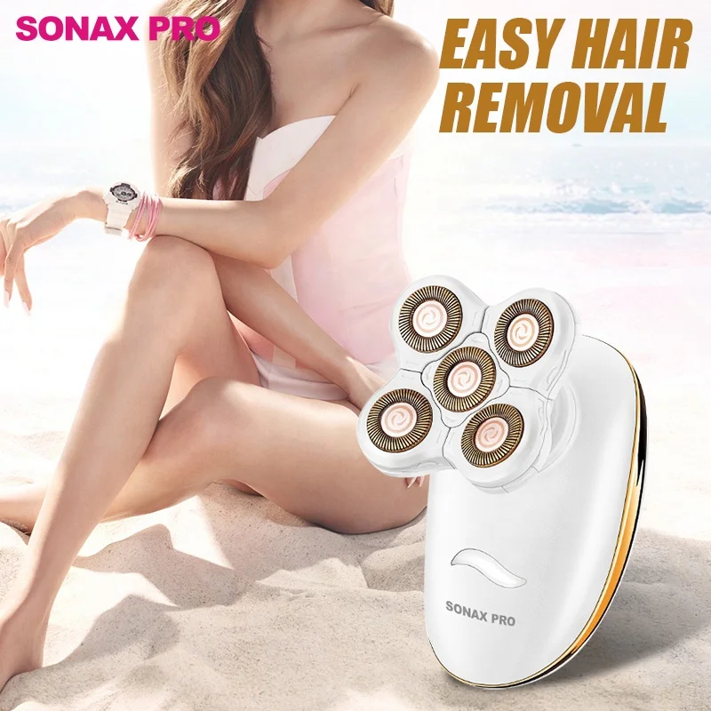 Factory Direct Sales SONAX PRO 3 in 1 Multifunctional Rechargeable USB Hair Removal Lady Shaver