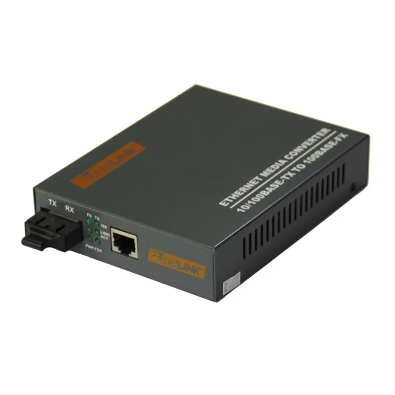 China Factory Single Mode Ethernet Fiber Media Converter Switch Gigabit Wire Transceiver