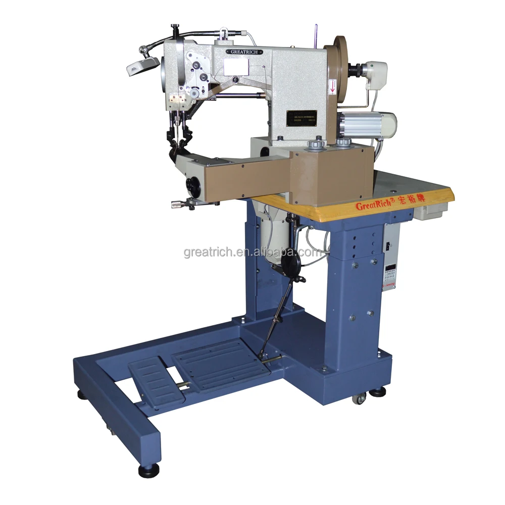 GR - 781S typical industrial Double needle pattern shoe sewing machine for upper sewing