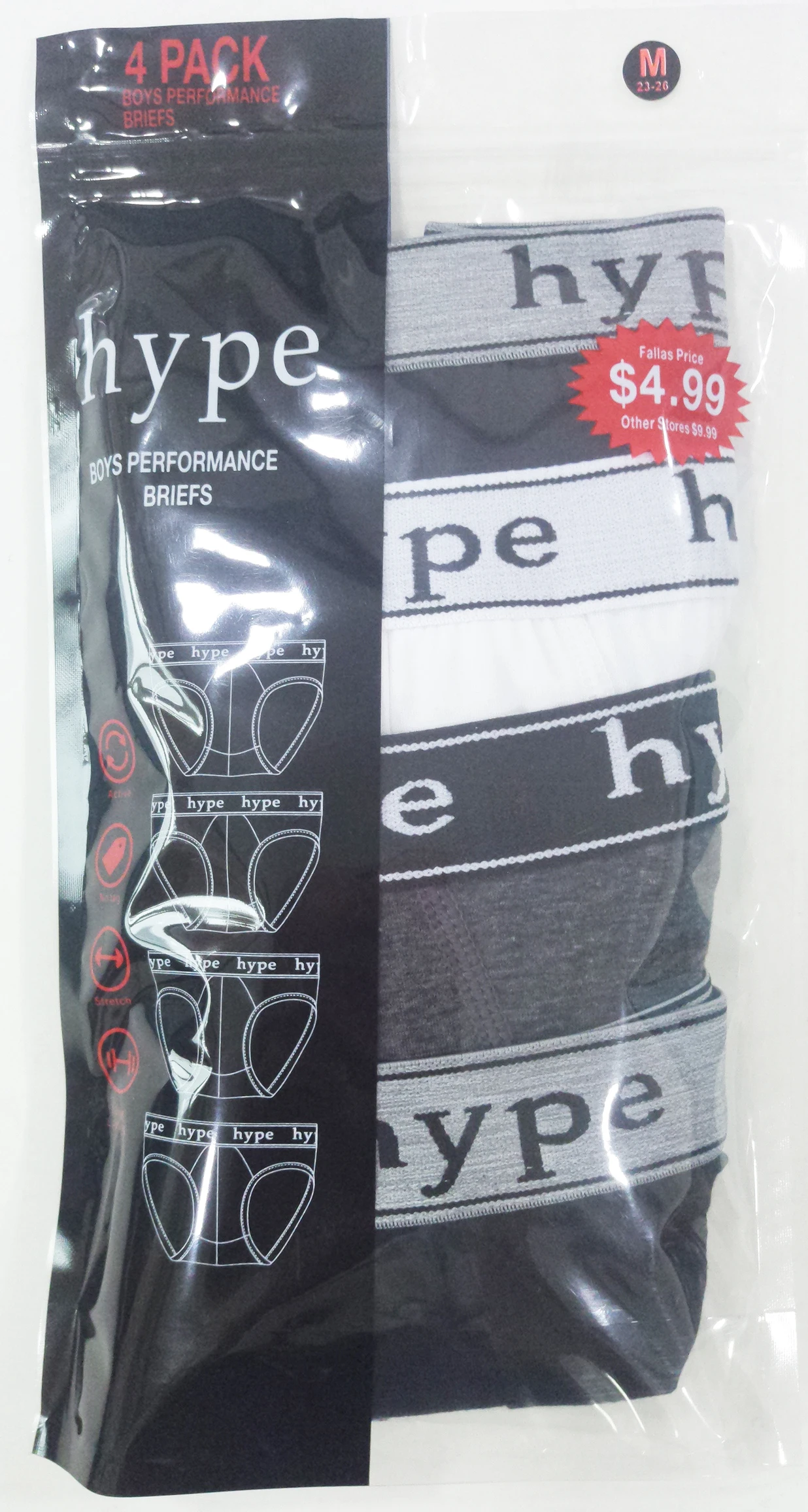 Qute logoed boy briefs underwear for children