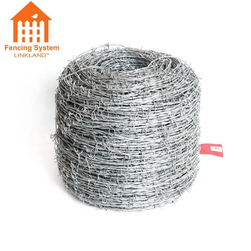 25Kg roll zinc coated galvanized barbed wire weight per meter