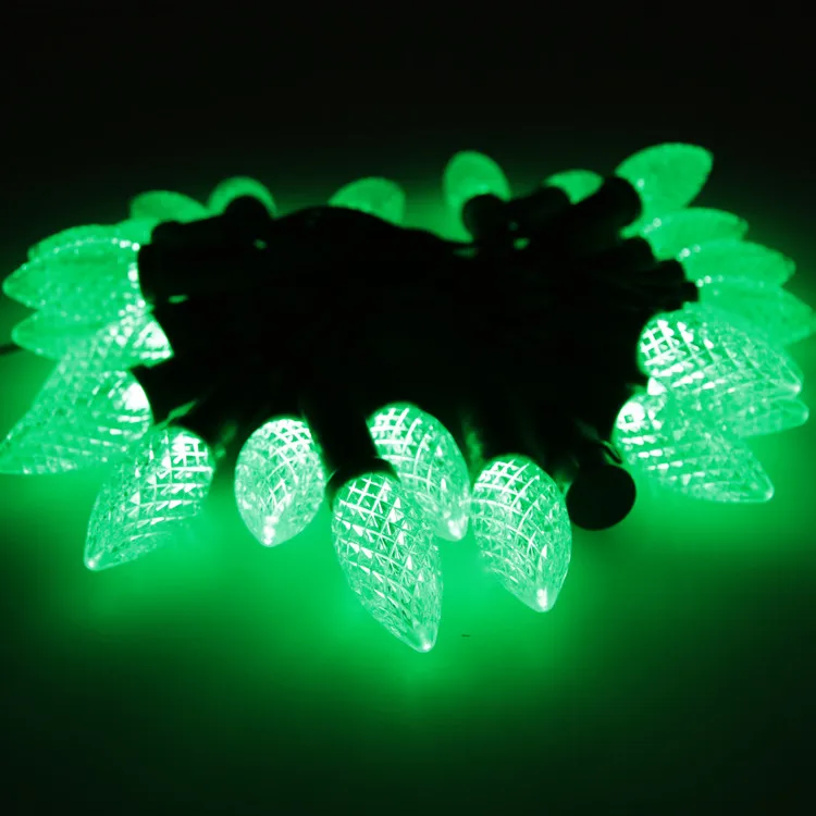 Digital WS2811 Waterproof IP68 Programmable RGB Pixel Individually Addressable C9 Led Christmas Light Bulb