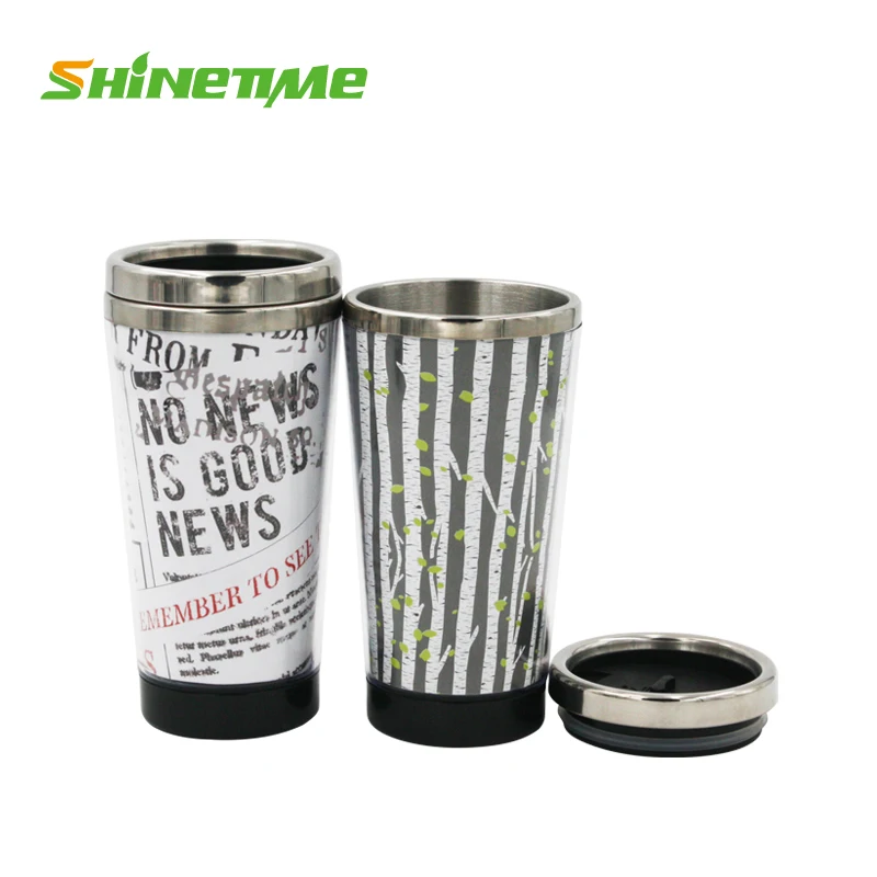 
ShineTime Coffee Travel Stainless Steel Mug Leakproof 