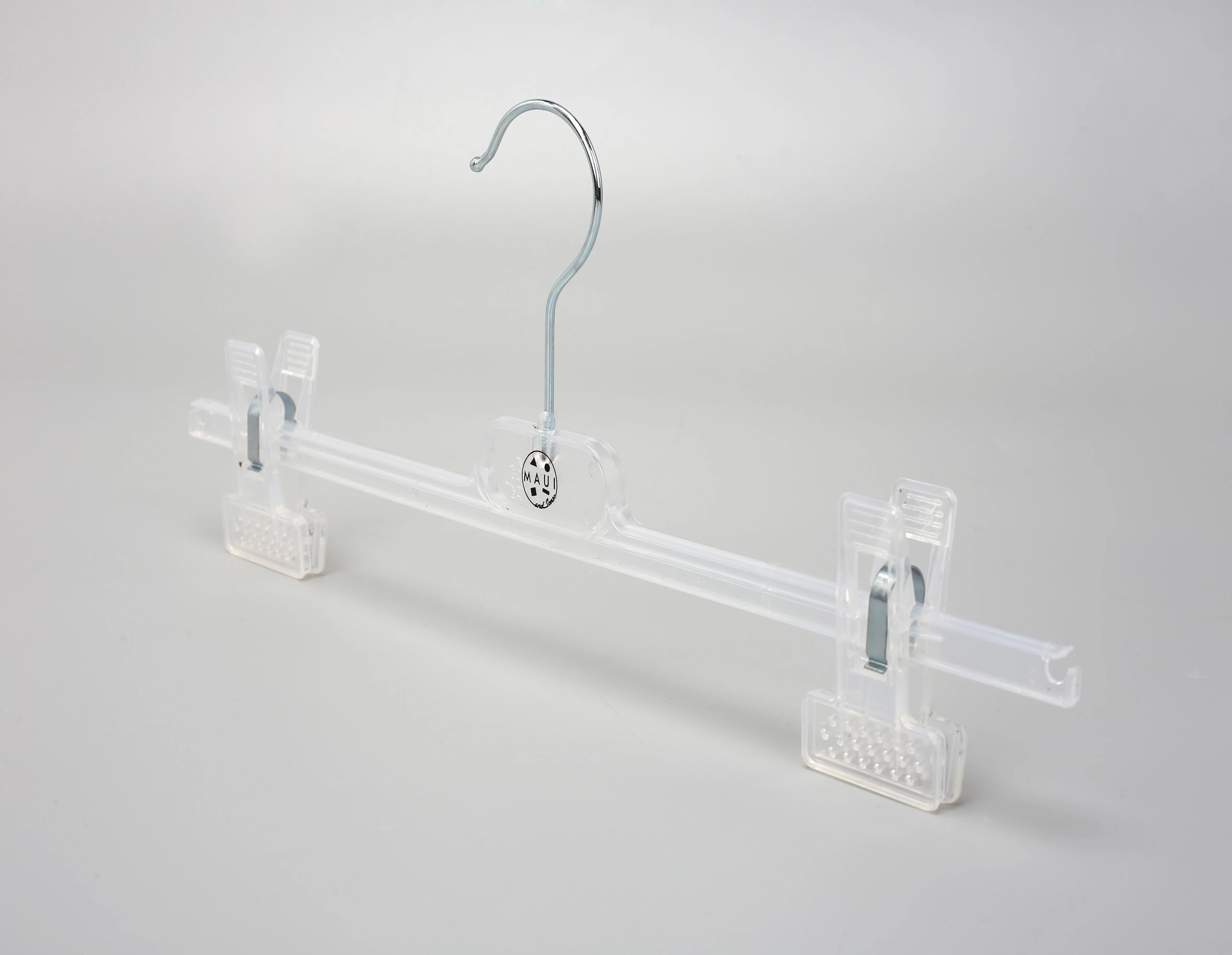 clear transparent 15 inch thin plastic clothes hangers