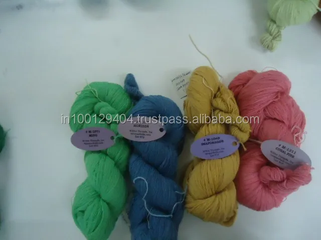 Пряжа из шелка и шерсти