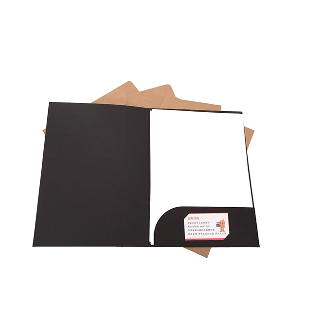 Экологически чистые модные дешевые папки для документов формата A4 из крафт-бумаги в картонной упаковке для визиток