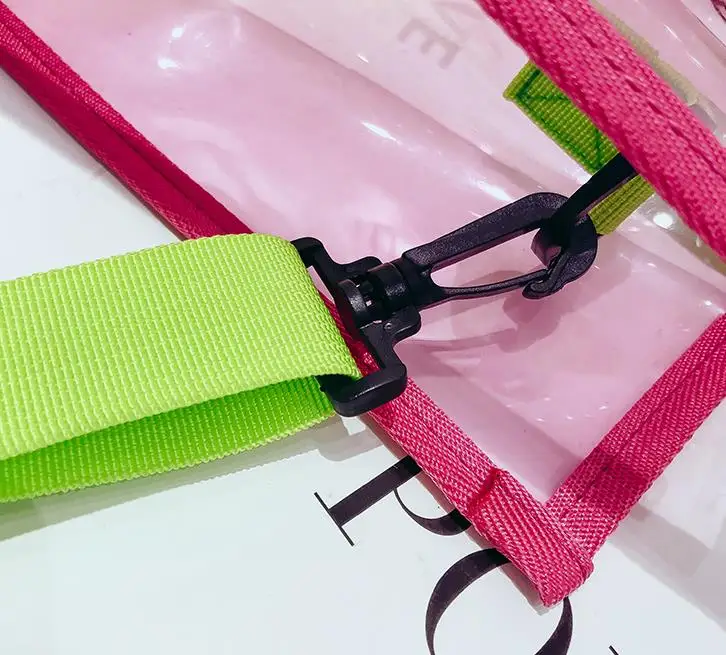 
In Stock Trendy Women Lady Transparent PVC Clear Tote Handbag Bag 