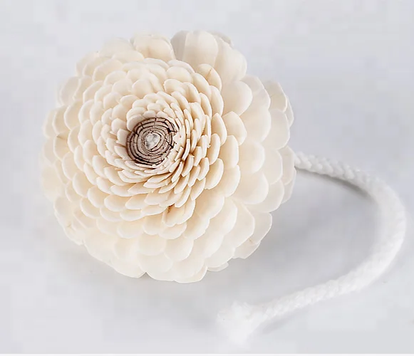 Custom AP handmade wood decorative dried flower with cotton string for reed diffuser