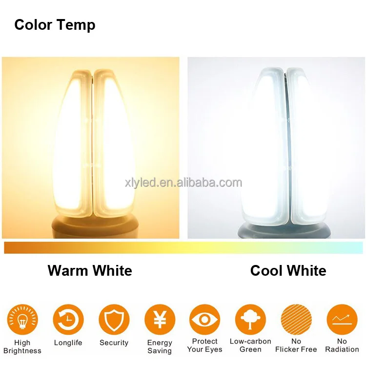 
120W 360 degree waterproof IP65 E40 E27 E39 E26 LED Outdoor Lighting Replace CFL HPS Halogen Led Corn Light With OEM ODM 