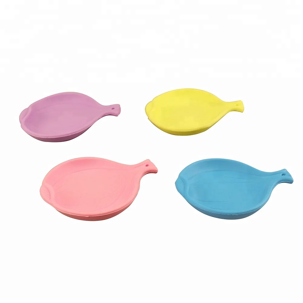 Инструменты для приготовления пищи, лучший поднос для ложки, силиконовая кухонная утварь, держатель для ложки, поднос в форме рыбы
