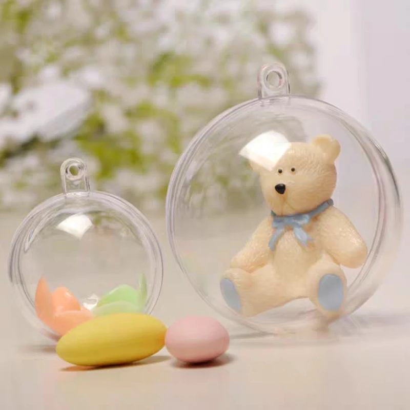 High Quality Hot Selling Christmas Tree Shaped Clear Plastic Ornaments Ball Ornament for Festive Decorations