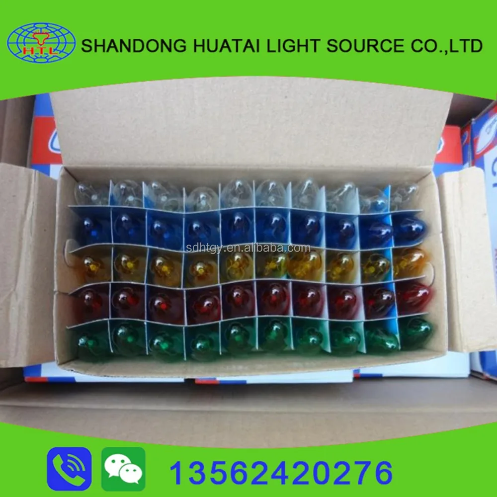 C7 glass lamp clear bulb  E12 5W 10W