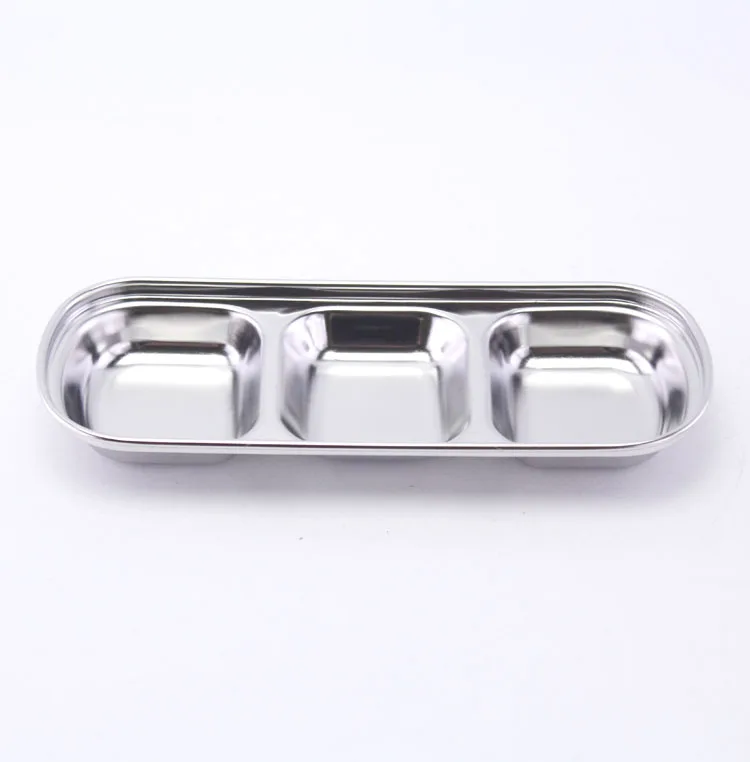 Japanese And Korean Stainless steel Multiple Sizes Flavor Dish Plate