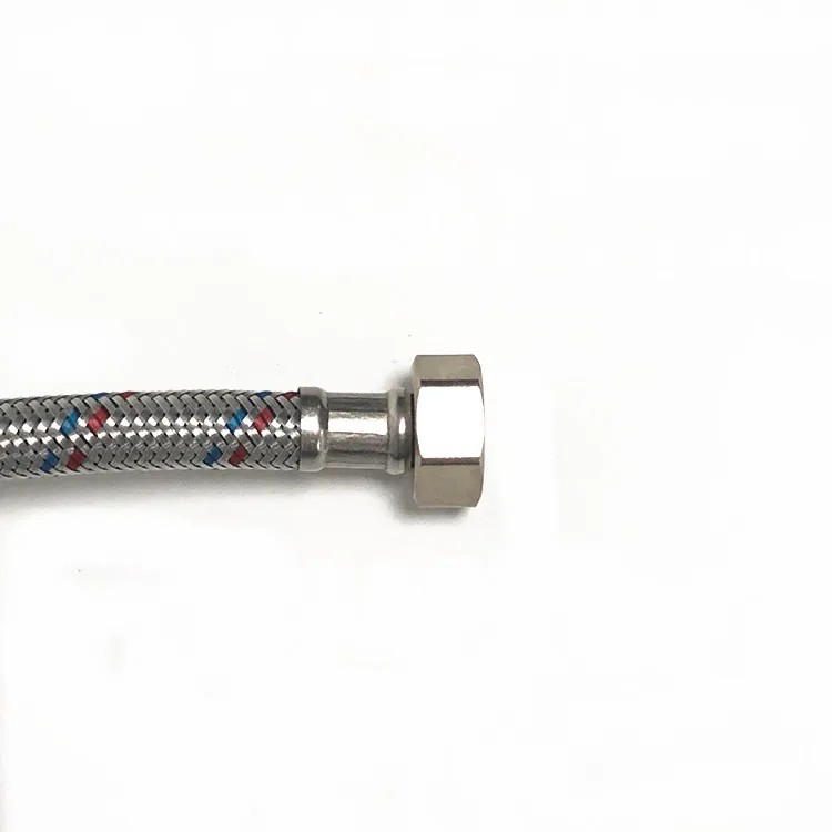 Thread 304 Stainless Steel Flexible Hose For Hot Water , NPT Braided Hose