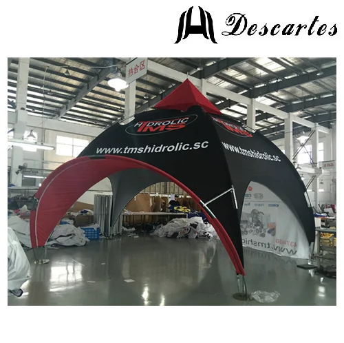Black Trade Show Dome Tents , 6x6M Canopy Spider Tents For Large Events