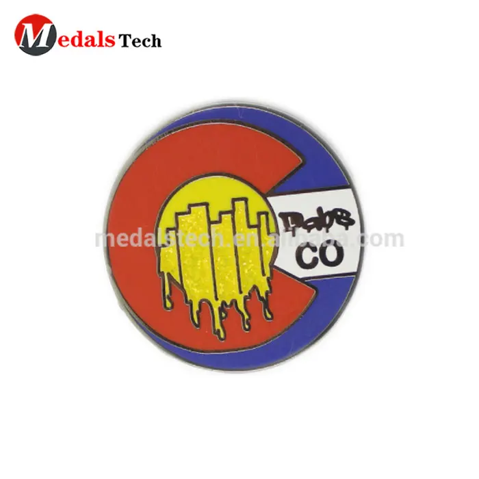 Дунгуань сувенир Позолоченные солнце формы металлические спортивные лацкан поставки