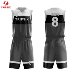 Full Sublimation Printing Mix Color Customized Basketball Jersey Design