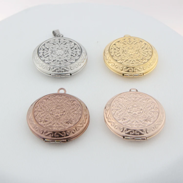 Locket Necklace Oval Picture Locket Paisley Flower Jewelry Locket Picture Necklace