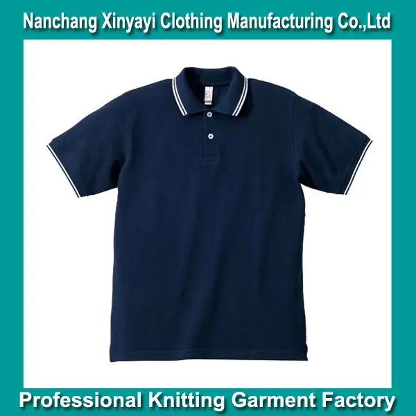 
wholesale bulk buy clothing Mens polo shirts pique yarn dyed stripe collar /cuff China Imports Clothes Wholesalers 