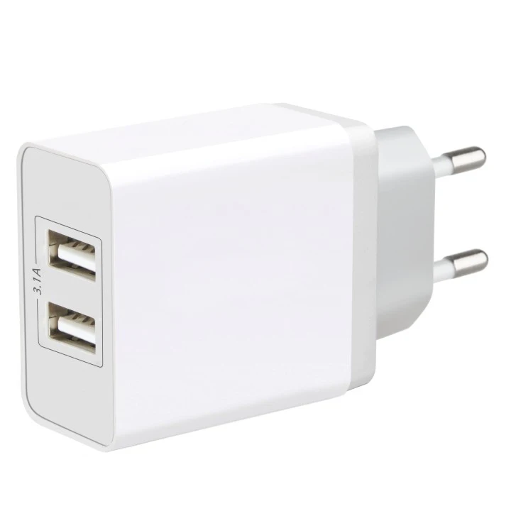Iregal Wholesale Dual Port 2.4A EU  Plug Wall Usb Charger