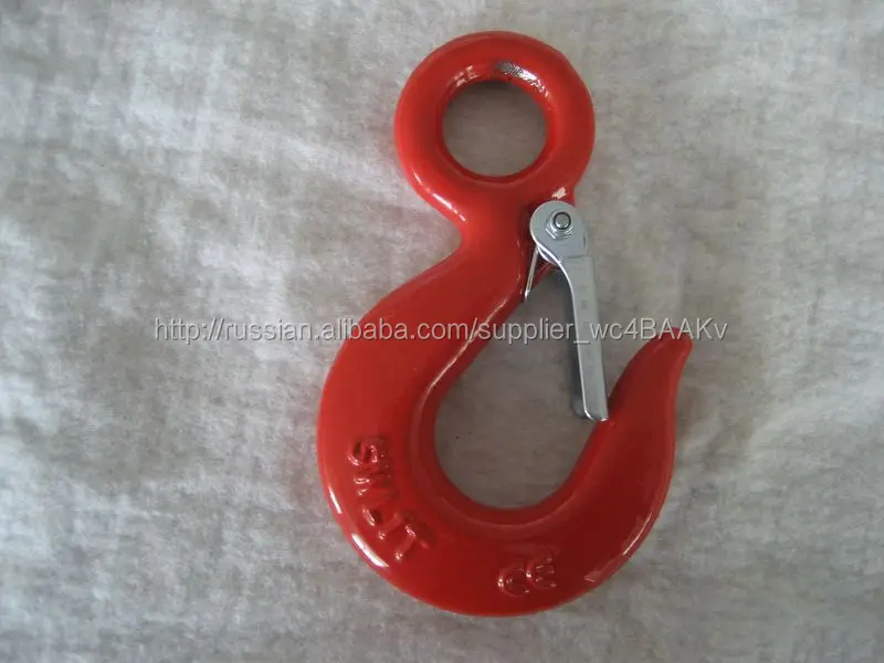 крюк чалочный поворотный с предохранительным замком 320