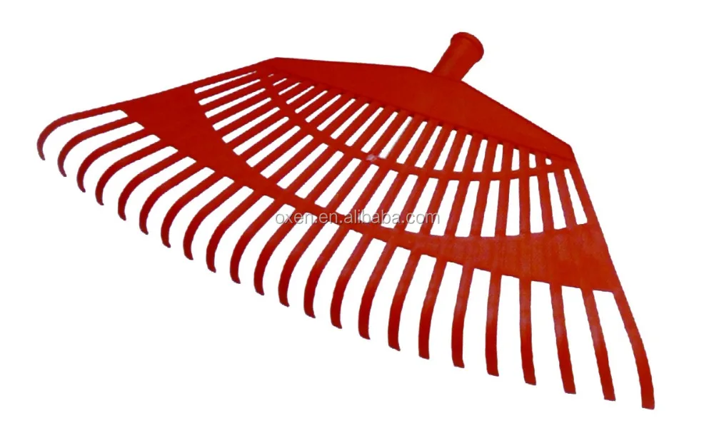 plastic garden lawn grass rake without handle
