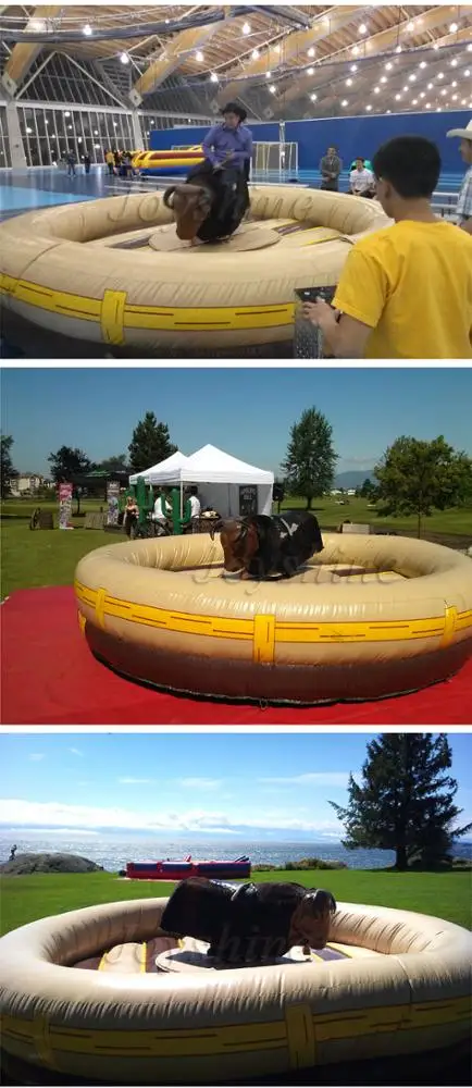 Factory Cheap Kids Adults Simulation Inflatable Mechanical Rodeo Bull Ride Machine Wholesale Mechanical Riding For Sale Used