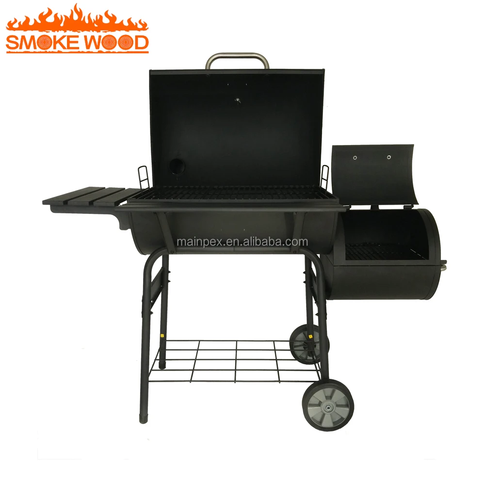 The Big American Barrel Bbq Portable Charcoal BBQ Grill and Smoker