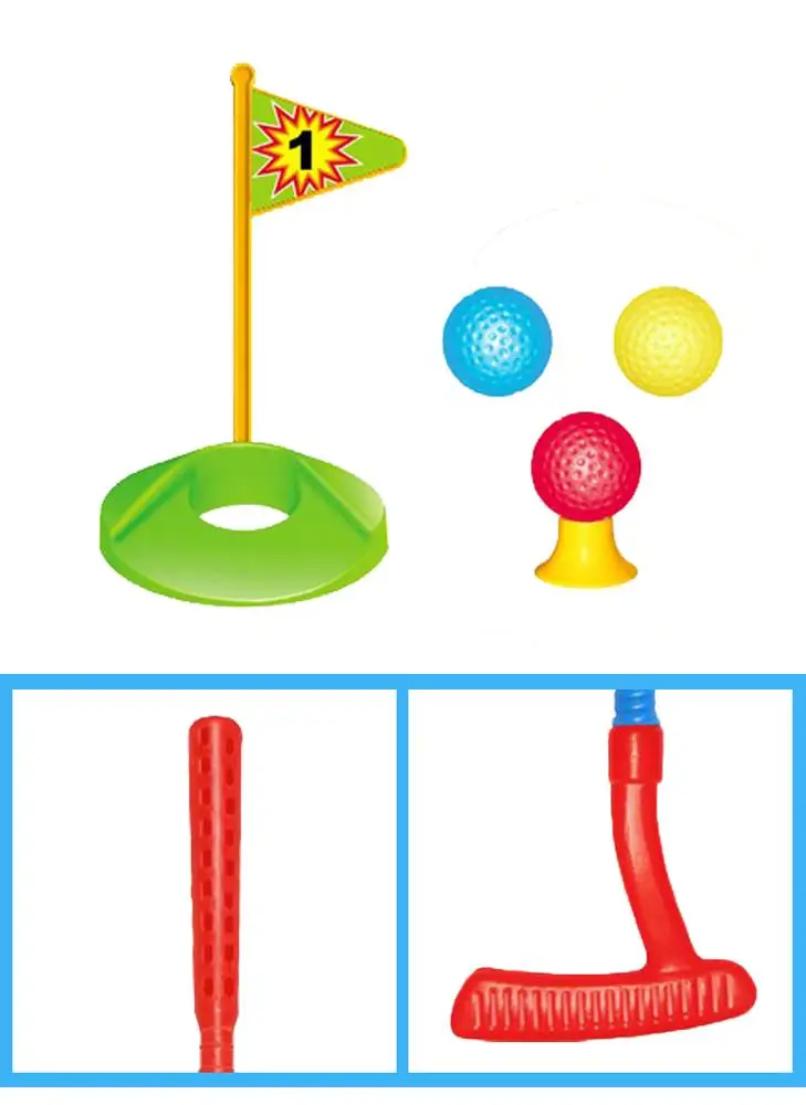 Sports plastic stick club golf toys set for kids