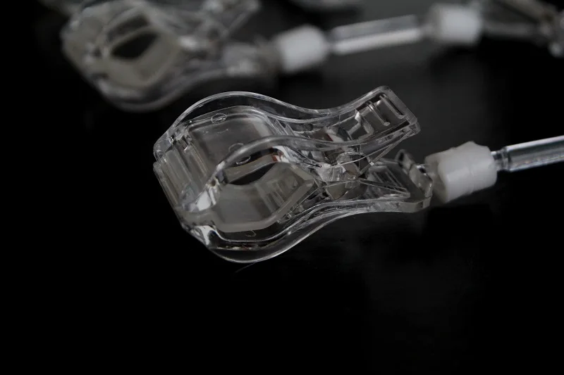 Transparent Plastic Material Plastic POP clip, Plastic label holder clip for Supermarket Display