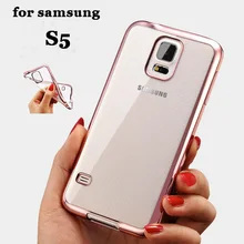 case for samsung galaxy s5 soft clear tpu original transparent i9600 ultra thin back cover brand mobile phone s 5 cases cell men