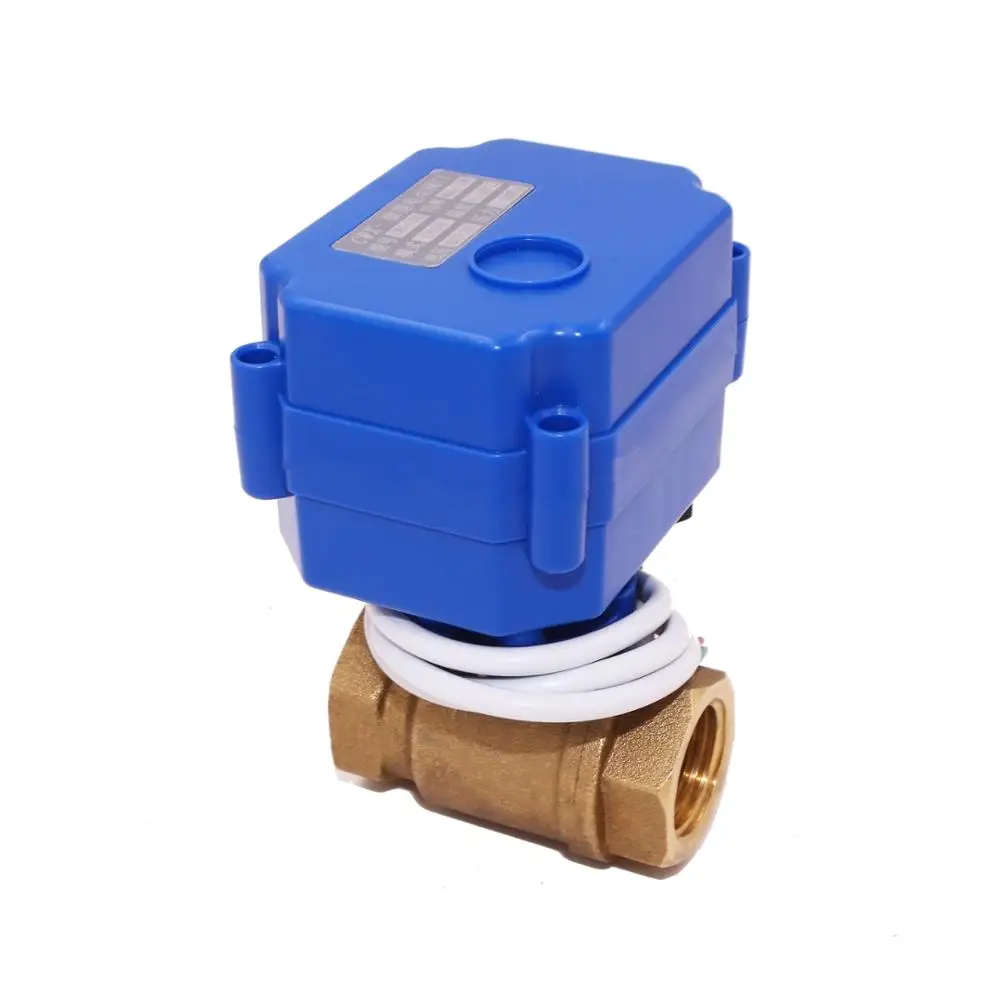 brass mini electric ball valve CR04 CR01 CR02 CRO3 valve with thread connection