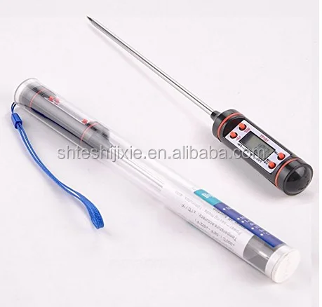 Стеклянный лабораторный термометр TP101 с ЖК-зондом