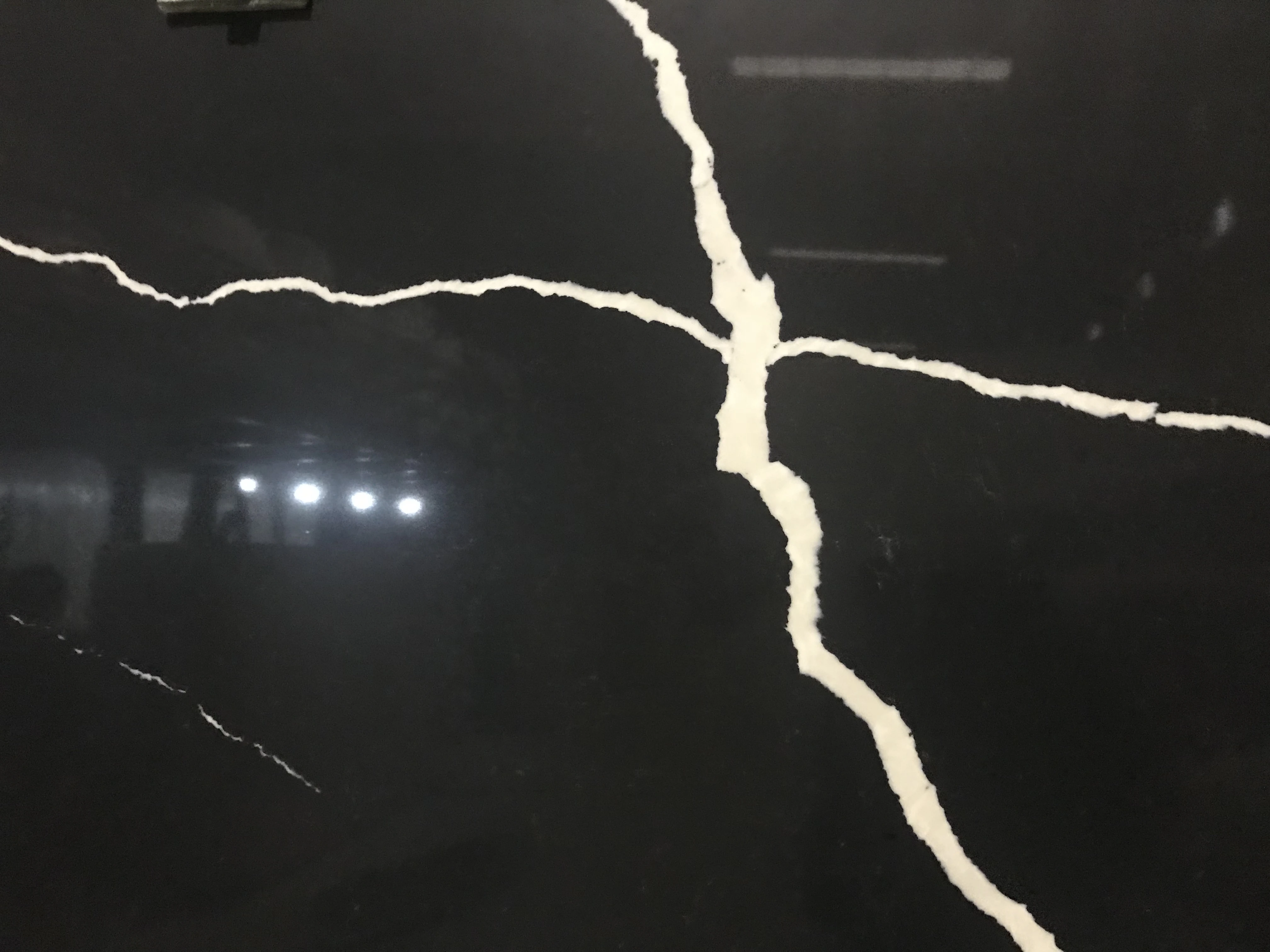 Manufacturer of black marquina quartz stone slabs artificial stone