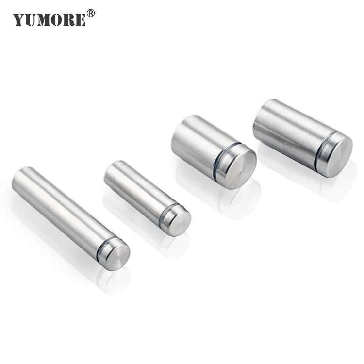 Customized metal hex thread black standoff spacer ss304 sign aluminium glass standoff