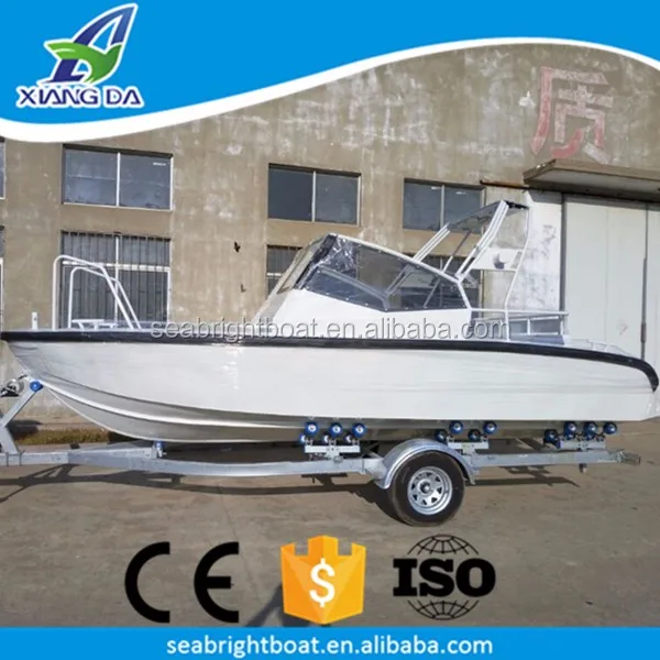Outboard Engine Type High Speed Made-in-China All Welded Deep Sea 20ft Aluminium Fishing Yacht Luxury Boat with Prices