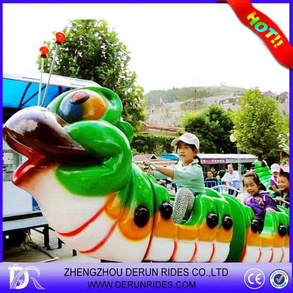 
Amusement rides manufacturers kids electric train ride Worm pulley rides 