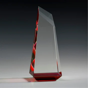 Red K9 peak crystal glass awards for Souvenir gift